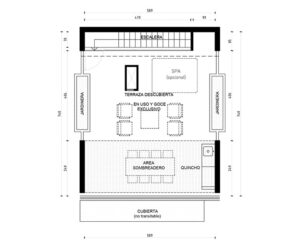 1 Dormitorio 1 Baño con azotea privada