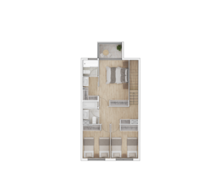 3 dormitorios 3 baños duplex con azotea