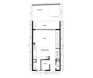 3 dormitorios 3 baños duplex con patio