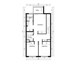 3 dormitorios 3 baños duplex con azotea
