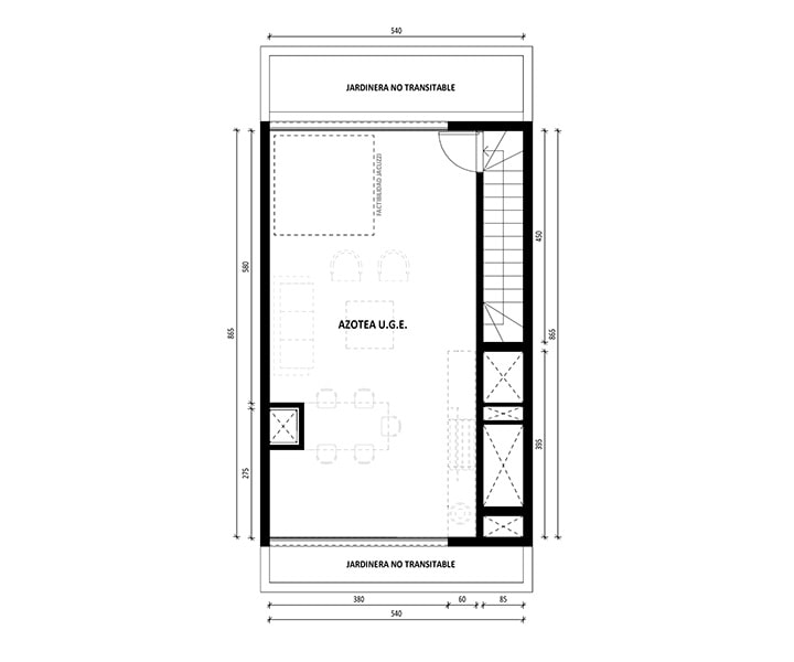 3 dormitorios 3 baños duplex con azotea