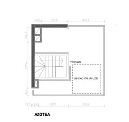 1 Dormitorio 2 Baños tríplex con azotea