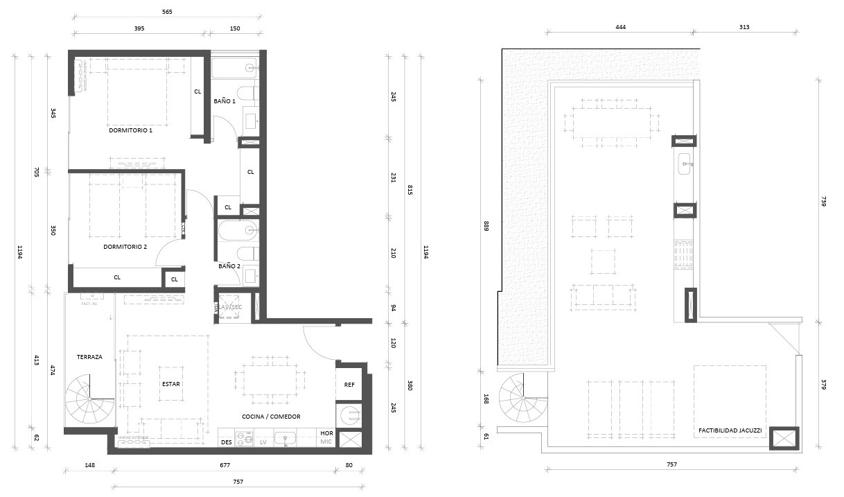 2 dormitorios 2 baños Tradicional 146 m2 con azotea privada