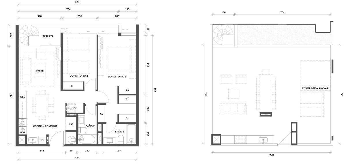 2 dormitorios 2 baños Tradicional 140 m2 con azotea privada