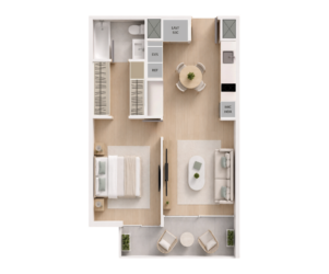 1 Dormitorio 1 Baño